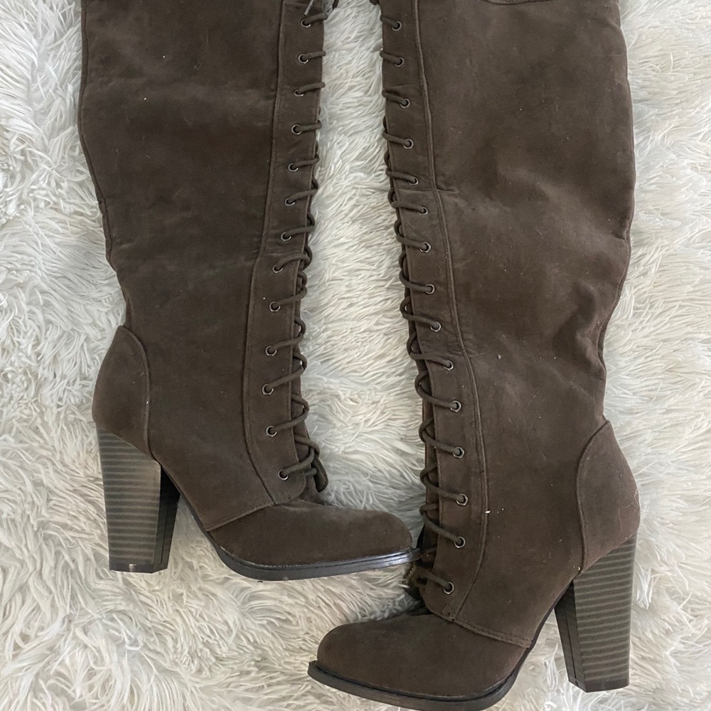 just fab lace up boots